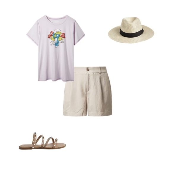 Torrid Smurfette Classic Fit Cotton Crew Seam Tee plus size 1x - Picture 5 of 11